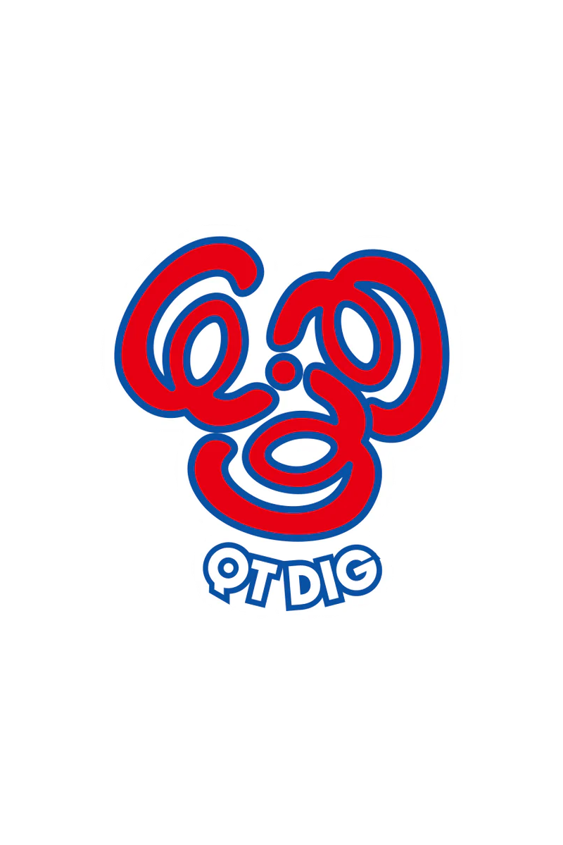 QT DIG LOGO RUBBER KEY HOLDER